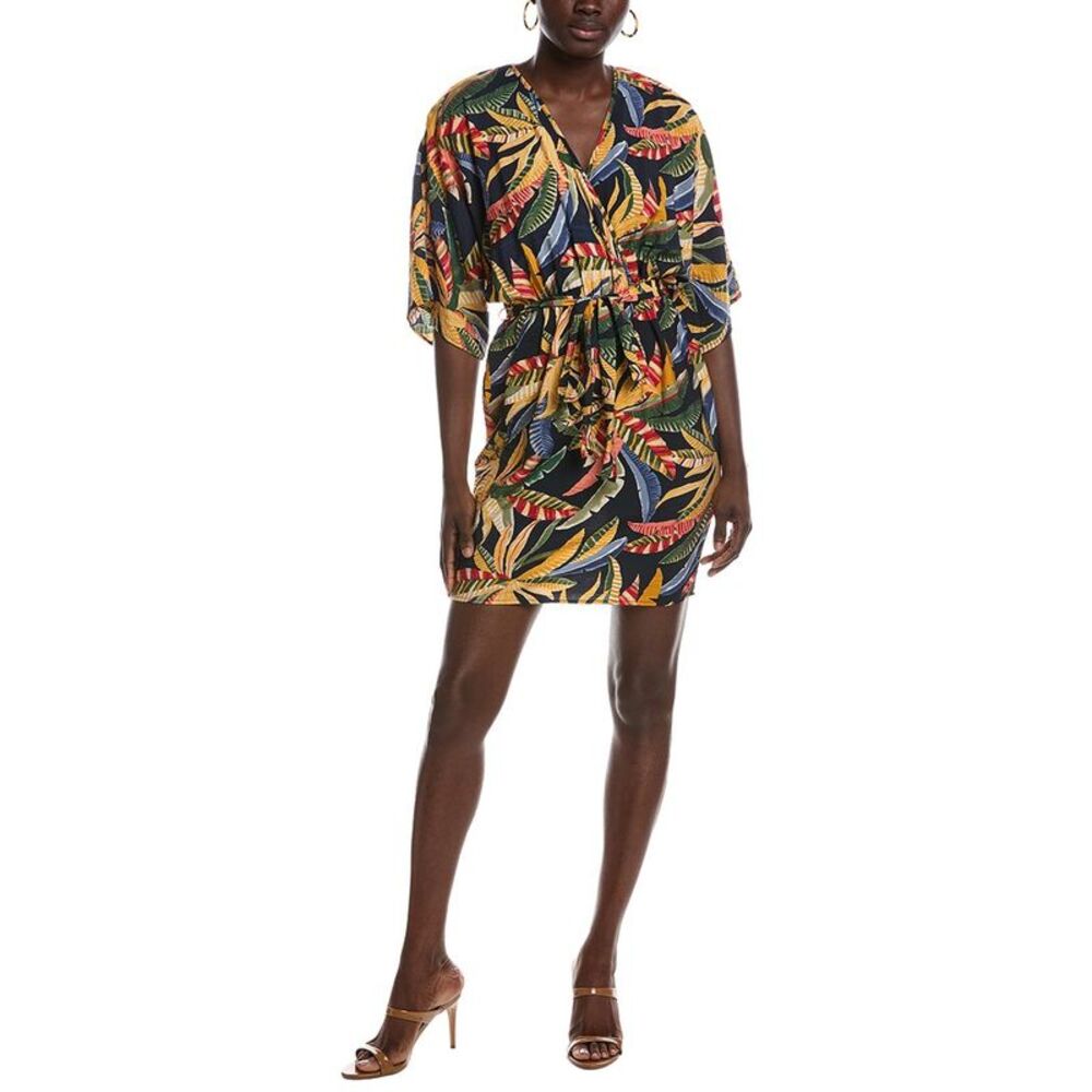 Renee C Womens  Short Sleeve Mini Dress, Navy